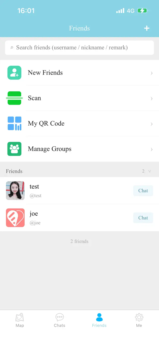Friends and Groups
